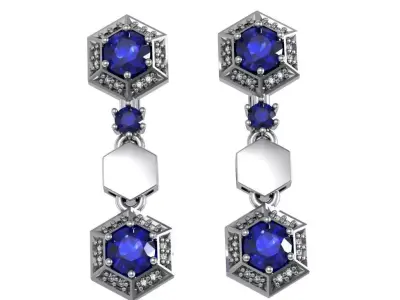 Earrings Luxury set  3D print model