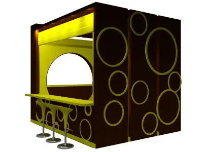 Booth Exhibition Stand a409 3D model