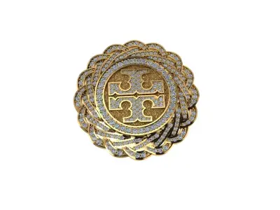 Tory Burch Fashion Brooches 3D print model