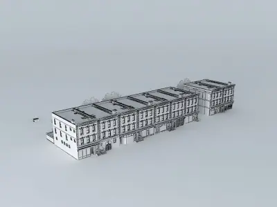 Brooklyn Street (With Apartments) Free 3D model