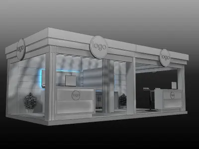 Booth Exhibition Stand a478a 3D model