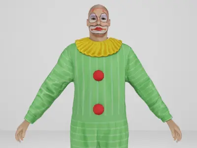 Joker Low-poly 3D model