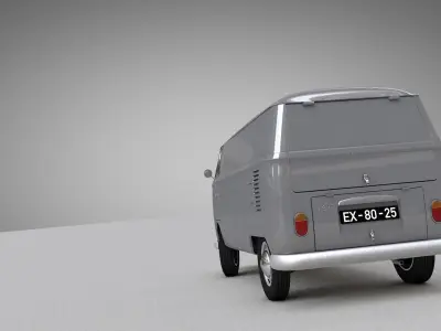 VOLKSWAGEN TRANSPORTER CARGO - 1964 3D model