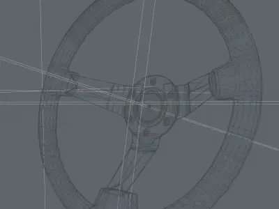 Grip Royal Steering Wheel Low-poly 3D model