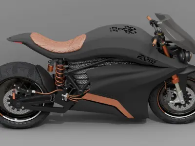 EV bike Black edition 3D model