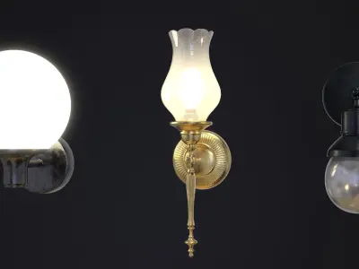 Wall Light 3D Model Collection 3D model