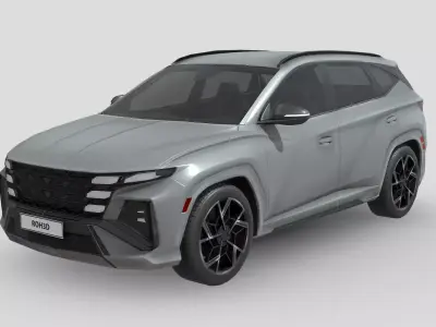 Low Poly Car - Hyundai Tucson N Line 2024 Low-poly 3D model