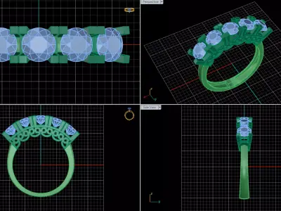 jewelry ring 344 3D print model