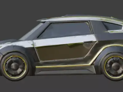 Cyber Concept SUV 3D Model Low-poly 3D model by Choco-Bear