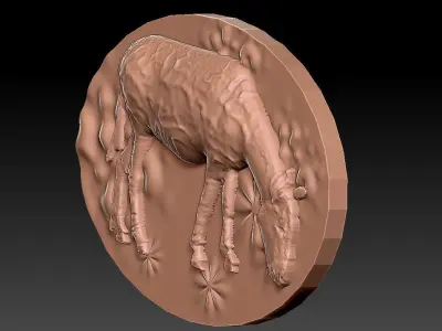 DONKEY golden cow 3D model