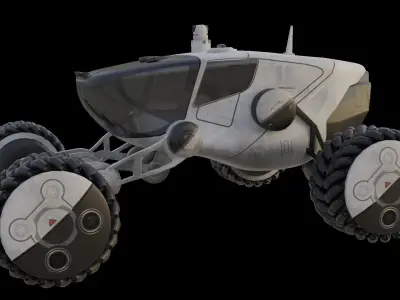 Mars Rover car 3D model