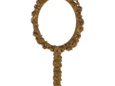 Carved picture frame STL 3D model 70