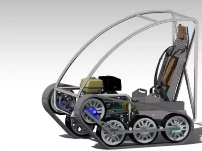 Personal Tracked Vehicle 3D model