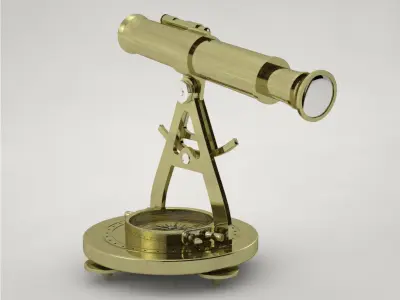 Pro - Objet Decoratif Theodolite ancien 3D model
