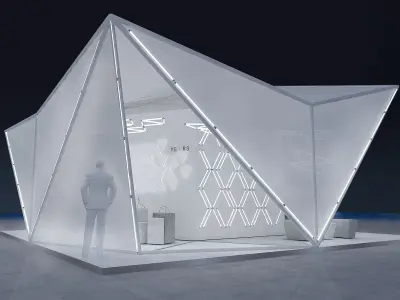 exhibitionx Low-poly 3D model