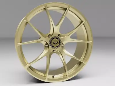 Vossen RS74 sport car ring Low-poly 3D model