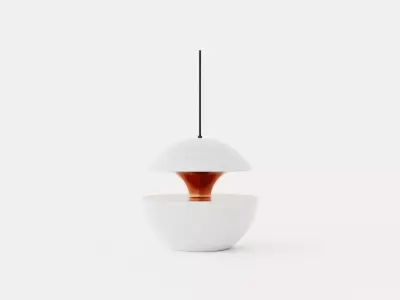 Pendant White-Copper Low-poly 3D model