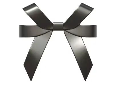 Christmas Bow Ribbon 58 Low-poly 3D model