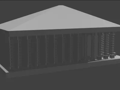 Roman Temple 3D model
