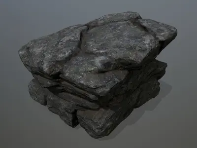 rocks rock Low-poly 3D model