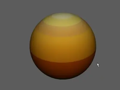 Yellow ball 3D model