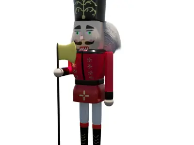 Pack Nutscrakers for your Chrismas Projects Low-poly 3D model