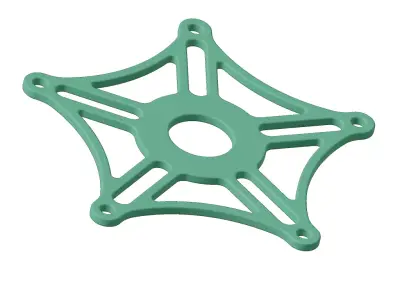 Plastic Crank Arm Bracket Toy 3D model