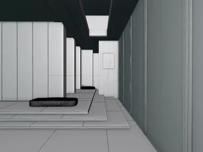 Minimalist Sky Loft 3D model