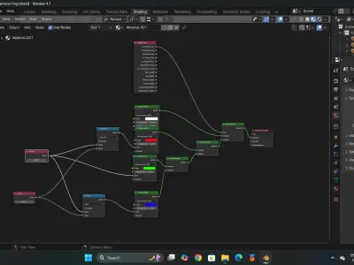 basic diamond ring  Low-poly 3D model