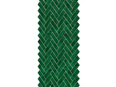 Small Green Wall Panels 3D model