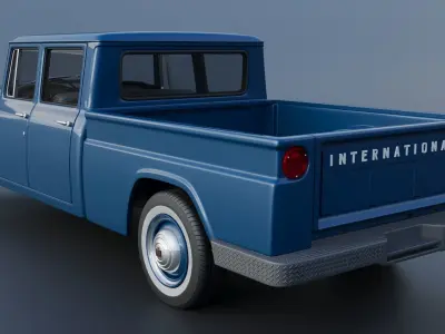International Pickup Crew Cab 1964 3D print model