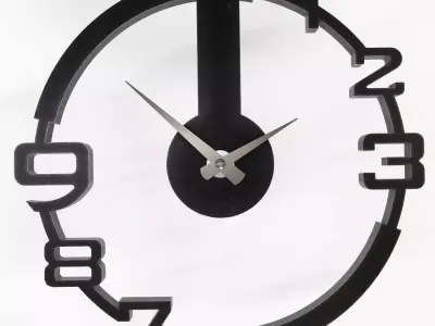3D Wall Clock  Modern Minimalist Design 3D model