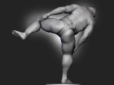 Sumo Wrestler Free 3D print model