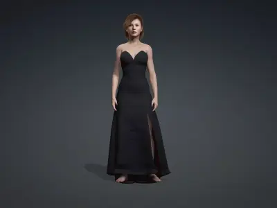 Beautiful Female Character 3D Model 3D model