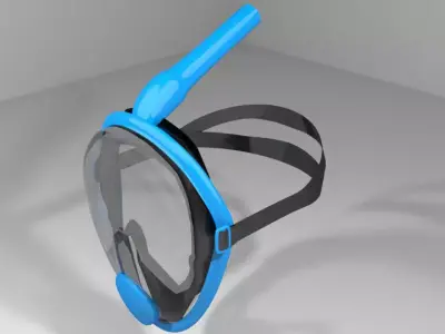 Scuba Diver Mask Type 5 3D model