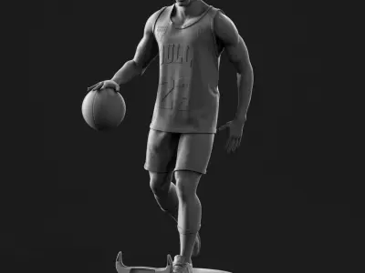  Micheal Jordan 3D Printable 2 3D print model