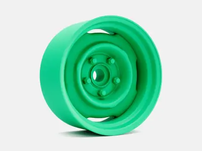 15x6 Mopar Steelie Wheel and Brake 3D print model