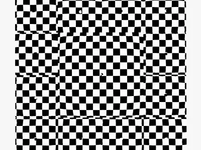 Decorative wall panel brown 3D model