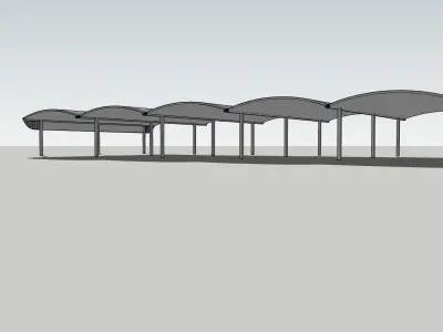 Car-Parking Shade 3D model