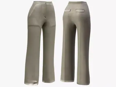 Pants 62 - All MH Bodies - UE5 Skeletons - Rigged Low-poly 3D model