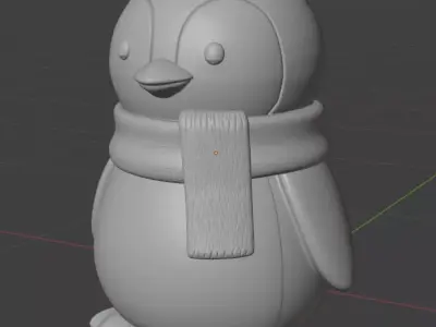 Christmas Penguin Decoration 3D print model