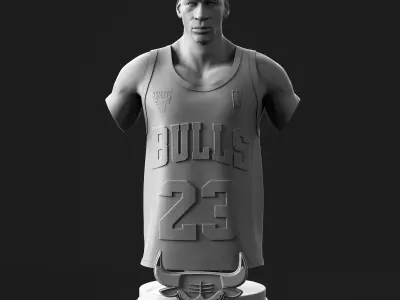 Micheal Jordan 3D Printable  3D print model