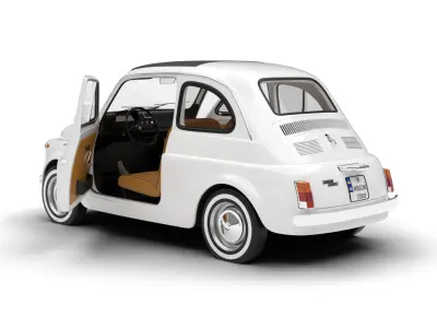 Fiat 500L 1969 HQ 3d model 3D model