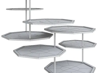 Side and Coffee table 3d model collection  Low-poly 3D model buy