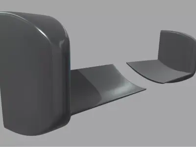 Car Mirror Toyota Yaris GR WRC 2022 Low-poly 3D model