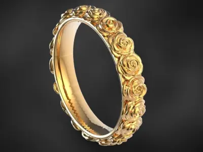ring rose 3D print model