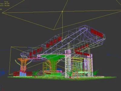 Booth - Area - 12X9-3DMAX2010-02 3D model