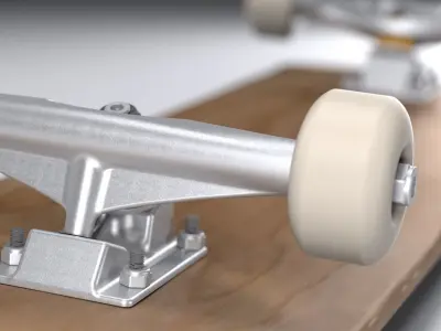 Skateboard on wheels 3D model