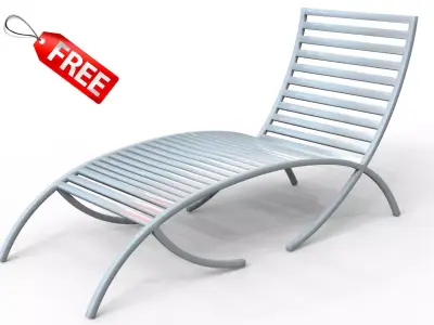 beach chair Free 3D model