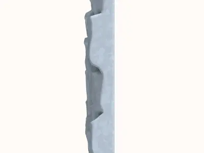 Jagged Schist Stone Wall Module 3D model